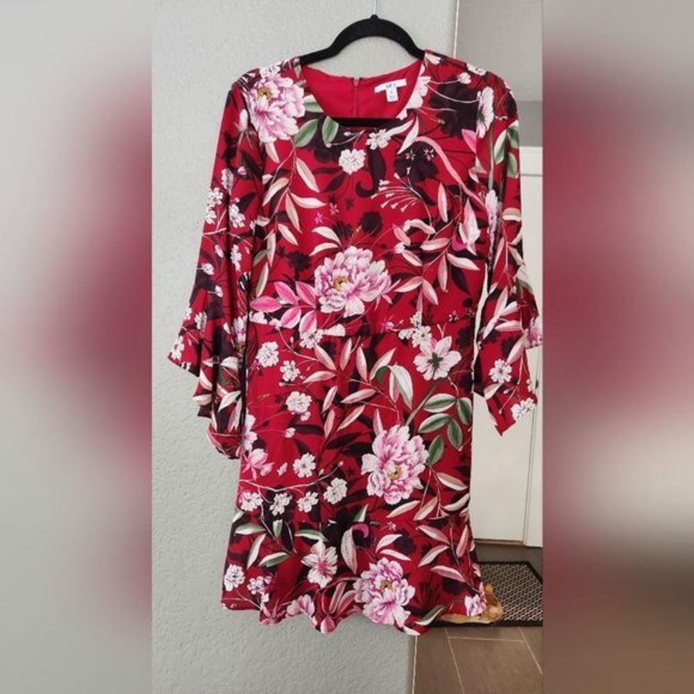 Bar lol Belled Floral Dress, Size 4